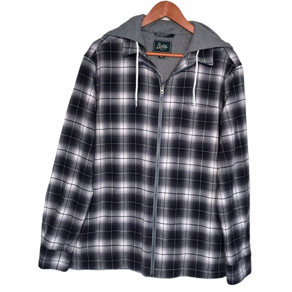 Bixby Nomad Hooded Lined Flannel Shirt 